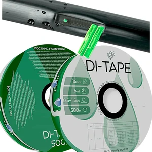 Капельная лента эмиттерная Di-Tape капельницы через 10 см расход 1,00 л/ч, длина 2000 м (DI-10-2000)