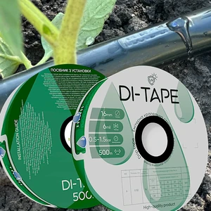 Капельная лента эмиттерная Di-Tape капельницы через 10 см расход 1,00 л/ч, длина 2000 м (DI-10-2000)