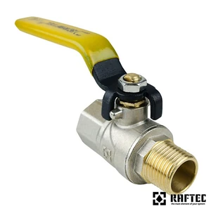 Кран кульовий для газу Raftec (Ду 15) 1/2" ВЗ ручка 