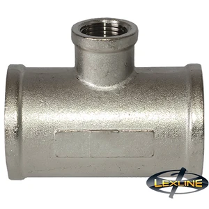 Трійник нікельований Lexline 1" в-3/4" в-1" в