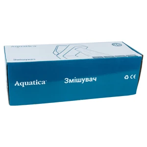 Змішувач для ванни PL &frac12;" гусак вигнутий дивертор вбудований кульовий Aquatica 9777220