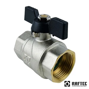 Кран кульовий для води Raftec (Ду 20) 3/4 "ВВ метелик