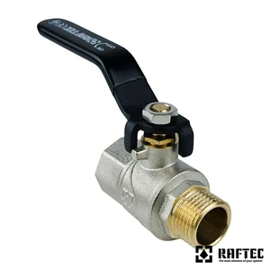 Кран кульовий для води Raftec (Ду 25) 1" ВЗ ручка