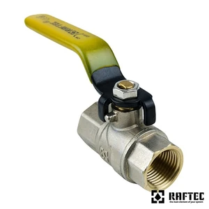  Кран кульовий для газу Raftec (Ду 15) 1/2" ВВ ручка