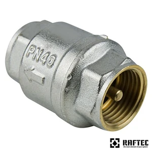 Обратный клапан с латунным штоком Raftec 1/2" усиленный
