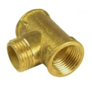 Трійник латунний перехідний 1/2" В-1/2" З-1/2" В