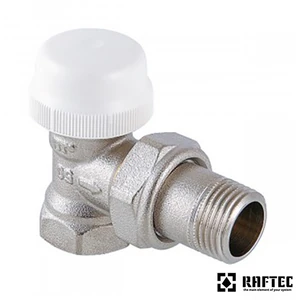 Кран под термоголовку угловой с антипротечкой 3/4" Raftec TKRU02
