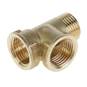 Трійник латунний перехідний 1/2" В-1/2" В-1/2" З посилений