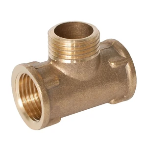 Трійник латунний перехідний 1/2" В-1/2" З-1/2" В посилений