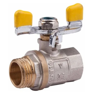 Кран кульовий для газу Valve (Ду 20) 3/4" ВЗ метелик