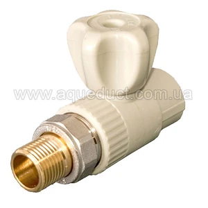 Кран полипропиленовый радиаторный прямой 20х1/2" FORA 