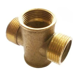 Крест латунный переходной 1/2" вн