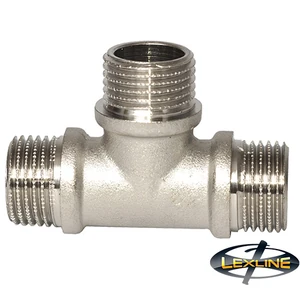Трійник нікельований Lexline 1/2" н-1/2" н-1/2" н